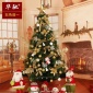 华驰 1.5米圣诞树套餐 150cm加密圣诞装饰品混合松针圣诞装饰树