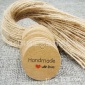 现货热卖圆形Hamemade made love牛皮纸吊牌DIY烘焙礼物留言标签